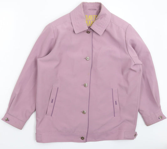 David Barry Womens Purple   Jacket Blazer Size 14