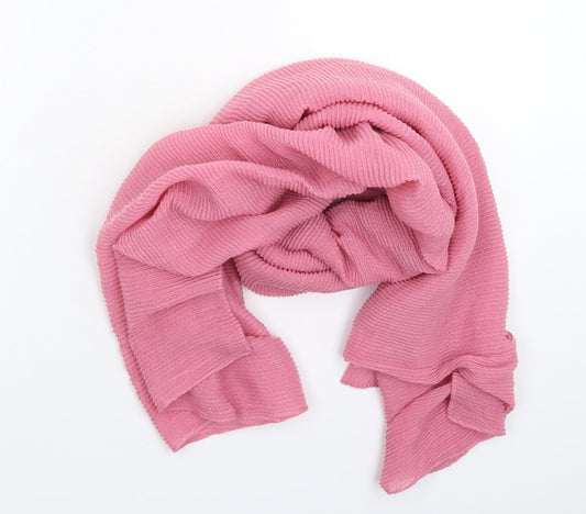 Preworn Womens Pink  Knit  Scarf