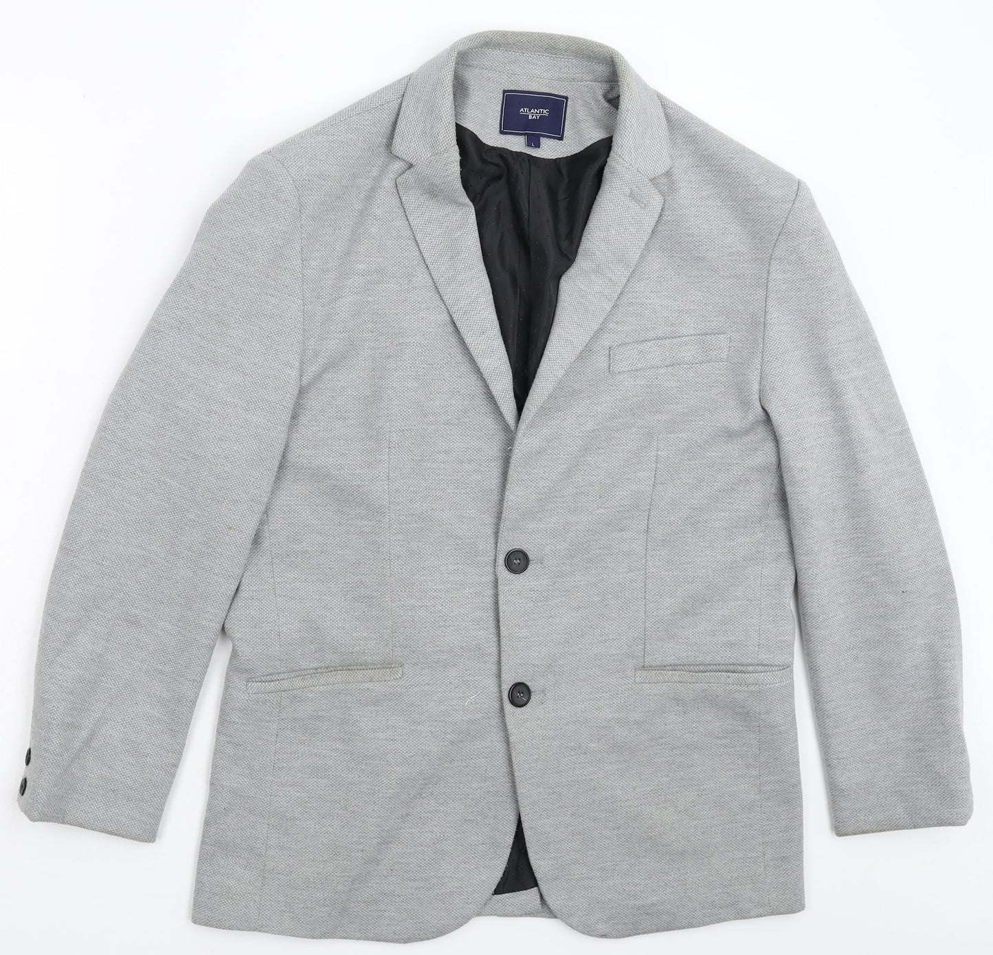 Atlantic Bay Mens Grey   Jacket Blazer Size L
