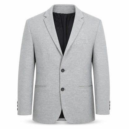 Front view of Atlantic Bay men’s grey jacket blazer, size L