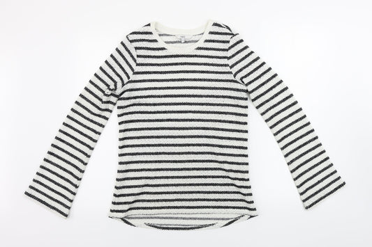 NEXT  Womens White Striped  Pullover Jumper Size 8