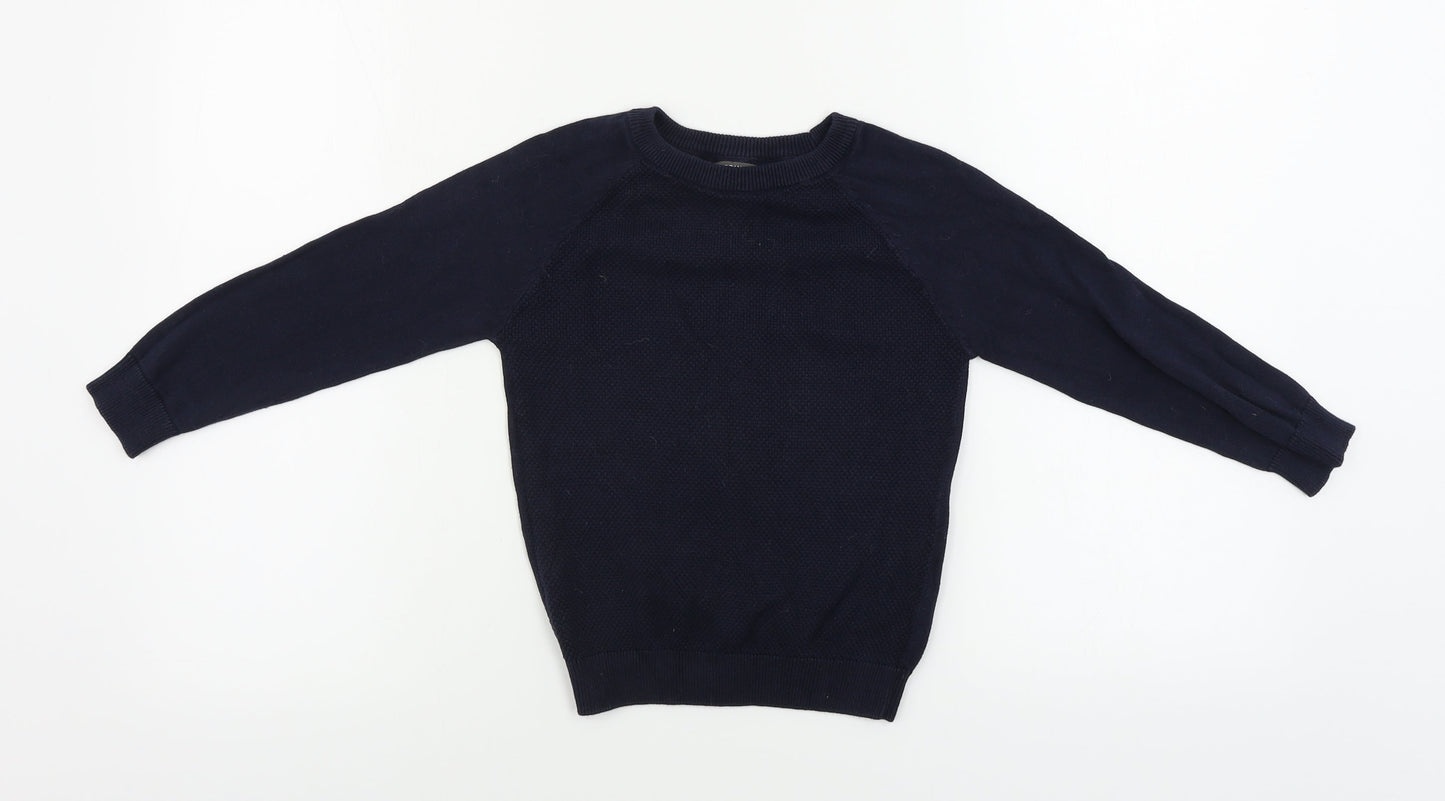Primark  Boys Blue   Pullover Jumper Size 5-6 Years