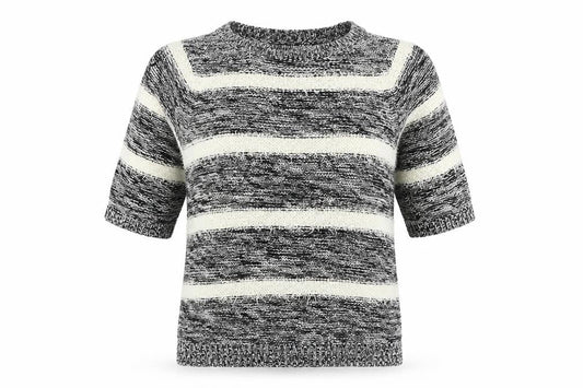 F&F  Womens Ivory Striped  Pullover Jumper Size 14