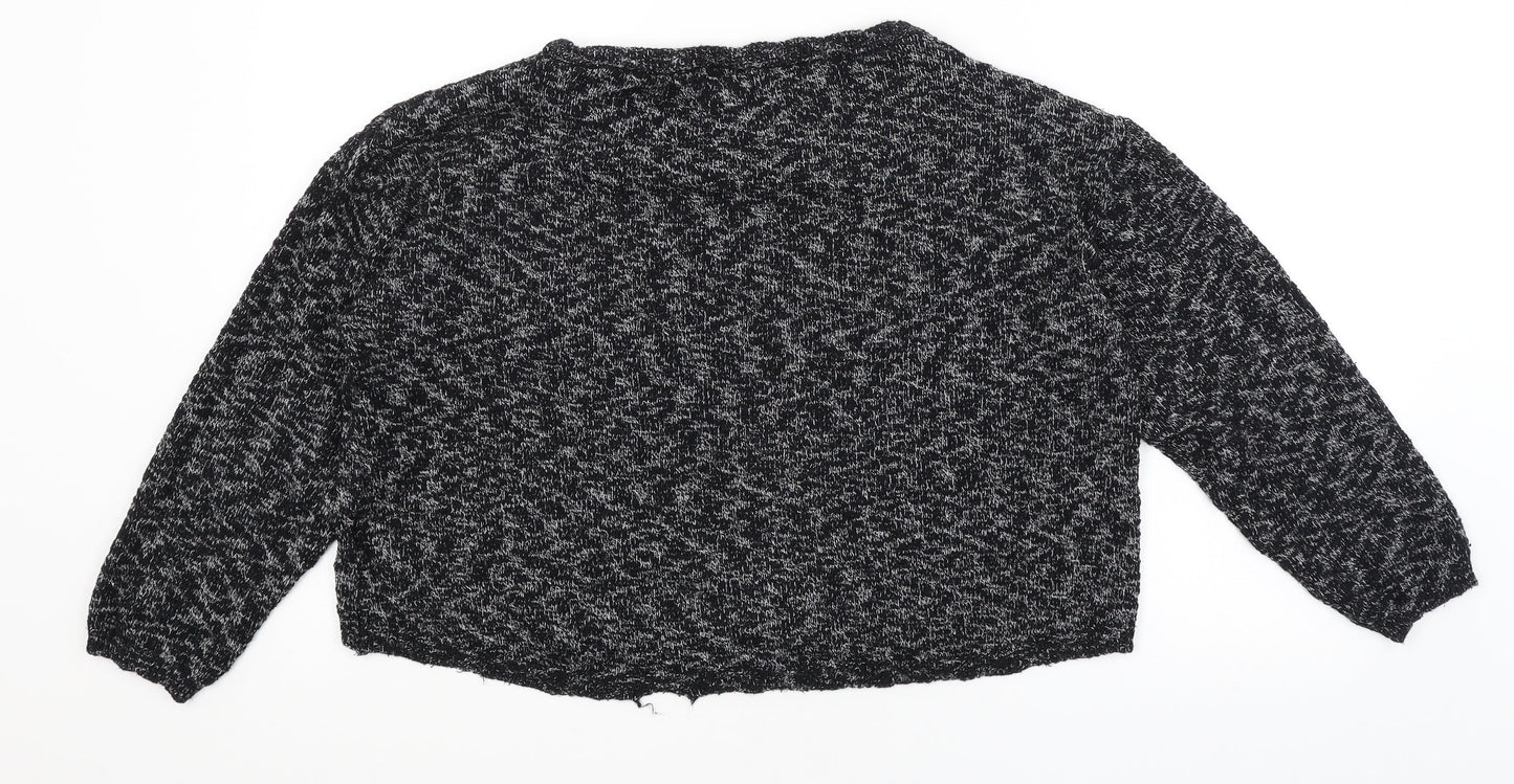 Divided Womens Black   Pullover Jumper Size L