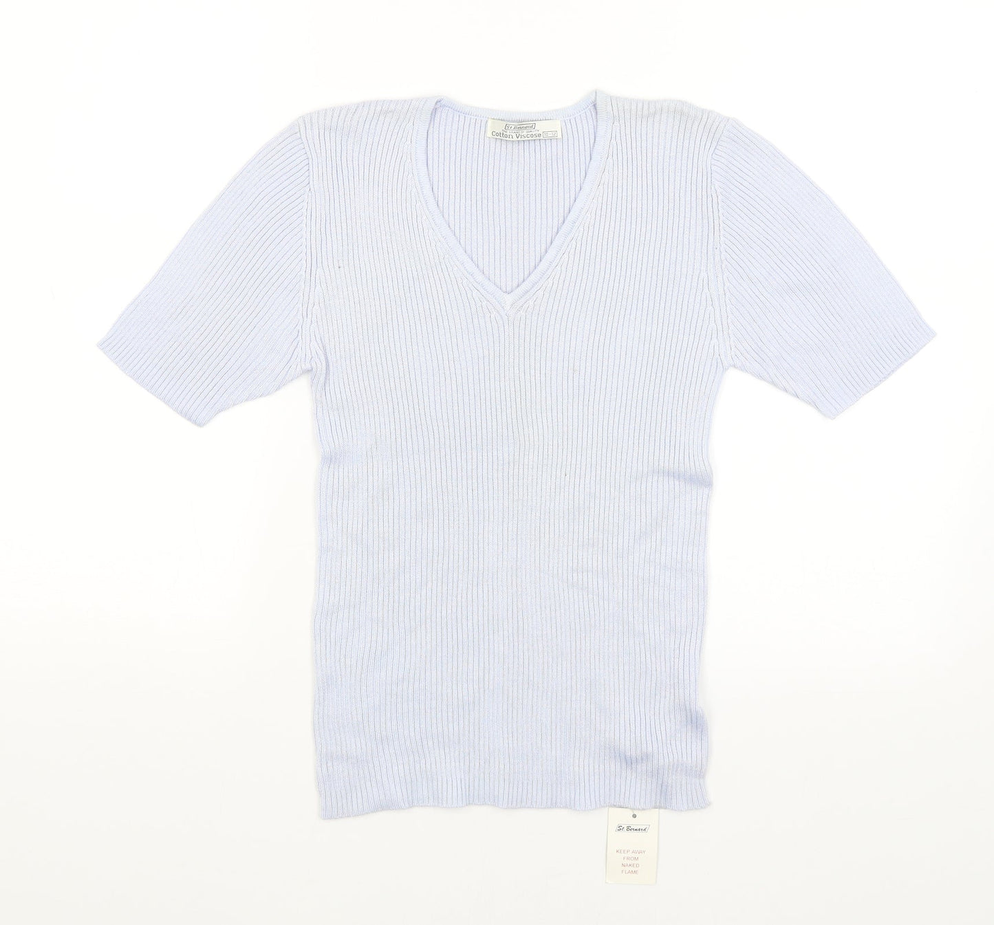 St Bernard Womens Blue   Basic T-Shirt Size 12