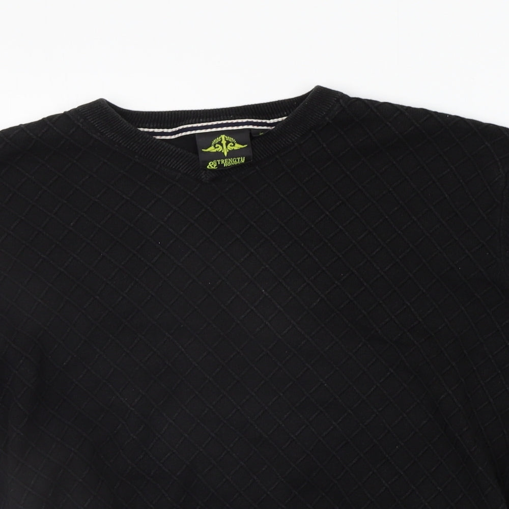stretch & honor Womens Black   Pullover Jumper Size L