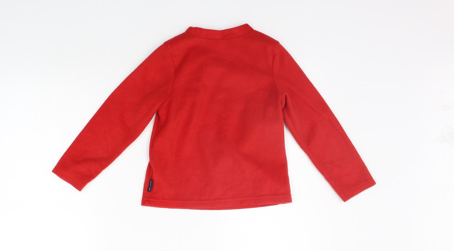 DECATHLON  Boys Red   Pullover Jumper Size 6 Years