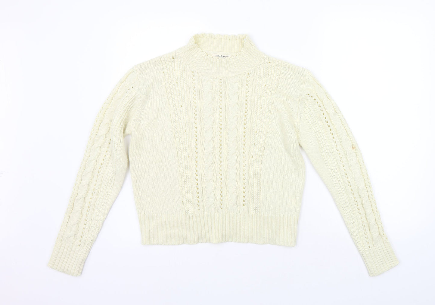 Drole de copine Womens Beige   Pullover Jumper Size S