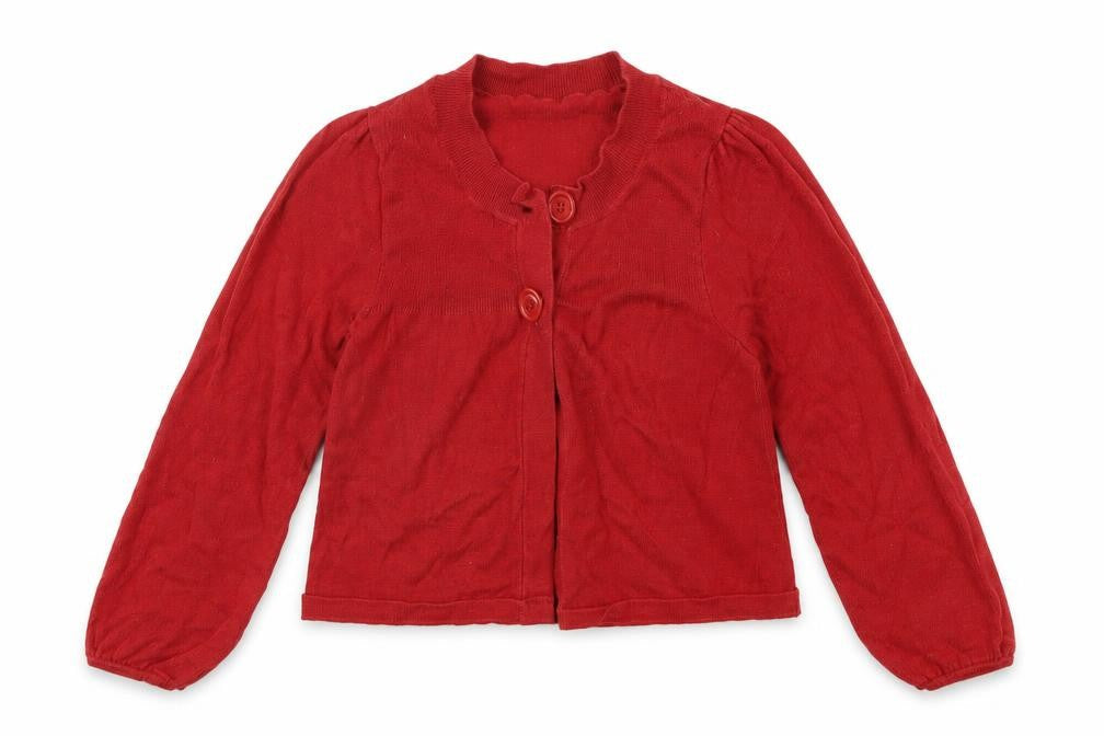 Adams Kids Girls Red   Cardigan Jumper Size 8 Years