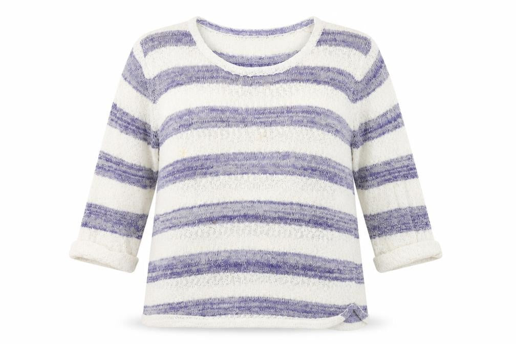 Originals Womens Blue Striped  Pullover Jumper Size L  - washable mark