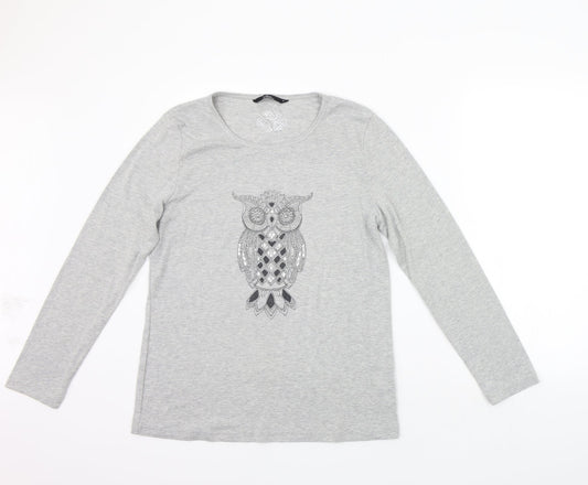 BM Womens Grey   Pullover Jumper Size M