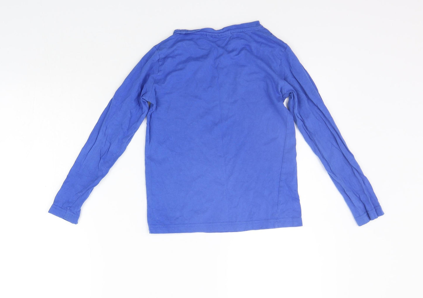 NKY Boys Blue Houndstooth  Basic T-Shirt Size 8 Years