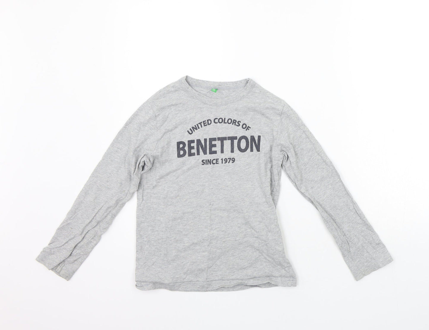United Colours of Benetton Boys Grey   Basic T-Shirt Size M