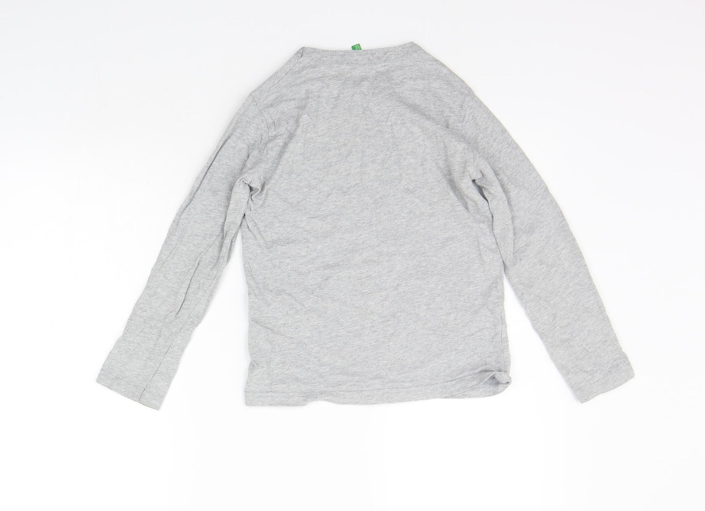 United Colours of Benetton Boys Grey   Basic T-Shirt Size M