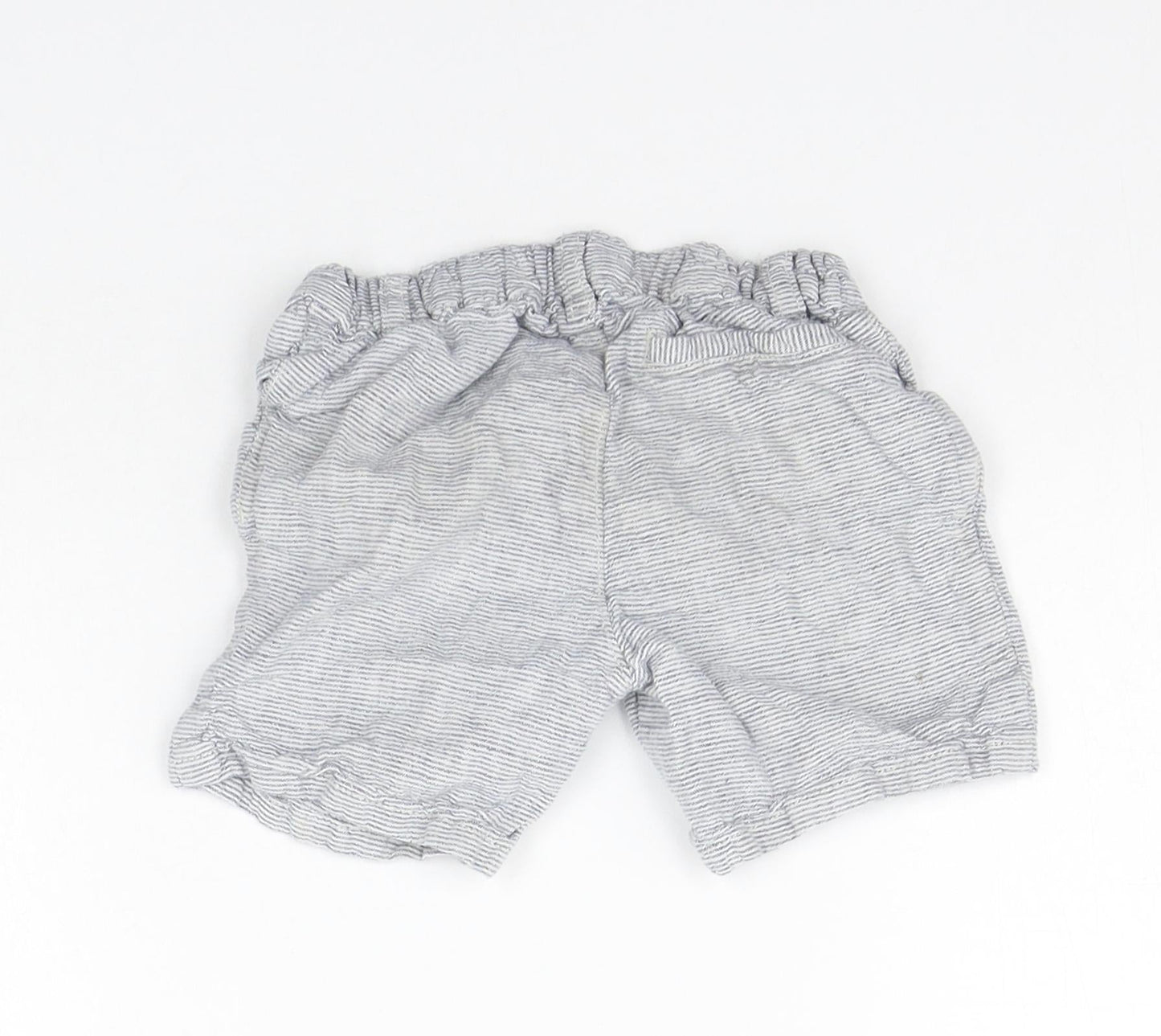 Matalan Girls Grey Striped  Chino Shorts Size 3-4 Years