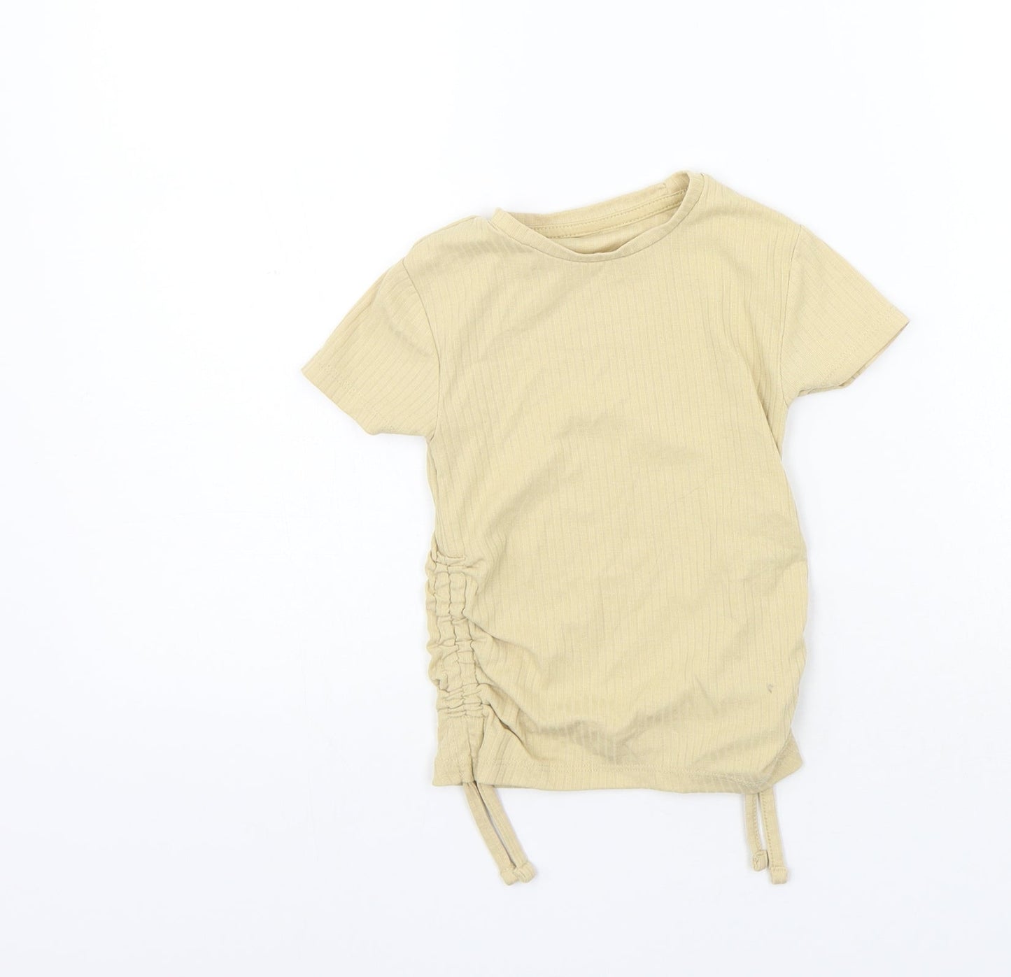 George Girls Beige   Basic T-Shirt Size 5-6 Years