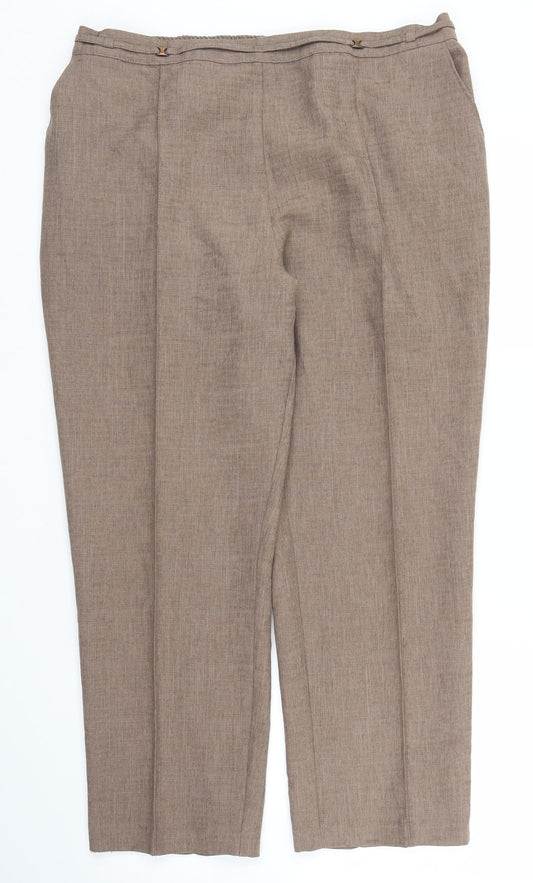 Preworn Womens Brown   Trousers  Size 34 in L25 in