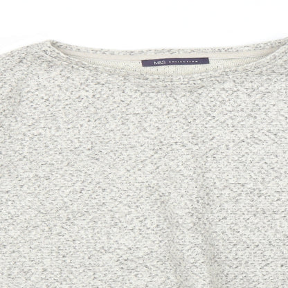 Marks & Spencer Womens Beige   Pullover Jumper Size 14