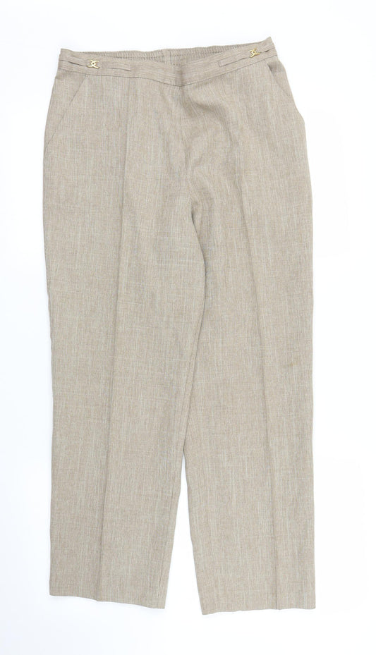 Preworn Womens Beige   Trousers  Size M L24 in