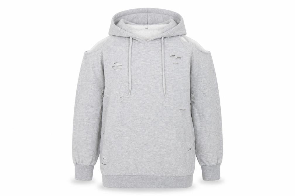 Select Womens Grey   Pullover Hoodie Size 14