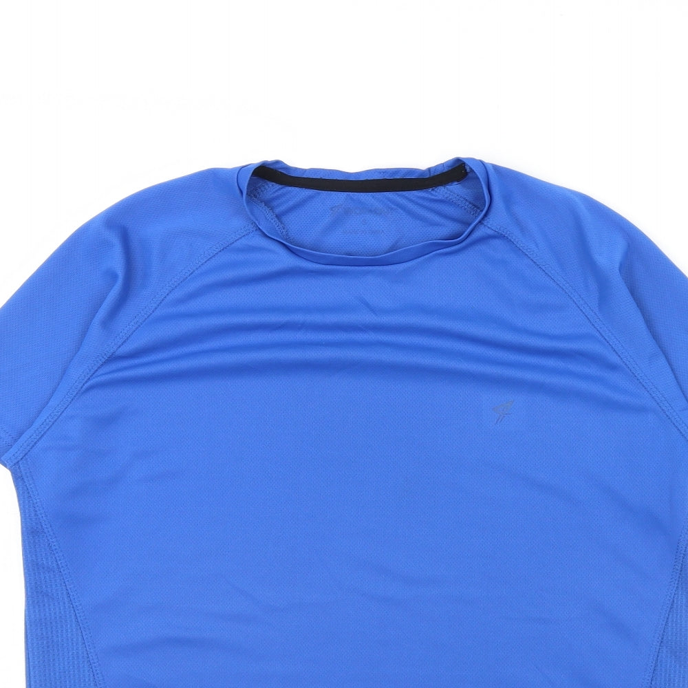 Workout Mens Blue   Basic T-Shirt Size S