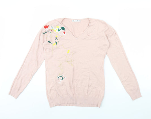 Damod Womens Pink   Pullover Jumper Size L