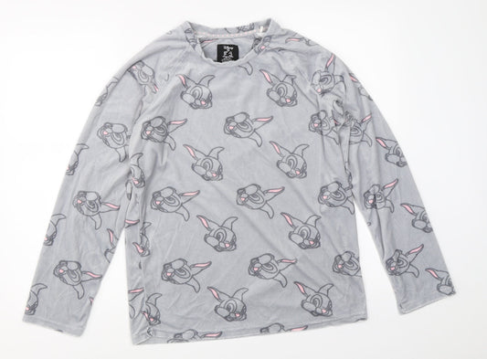 Primark Womens Grey Solid  Top Pyjama Top Size XS  - disney