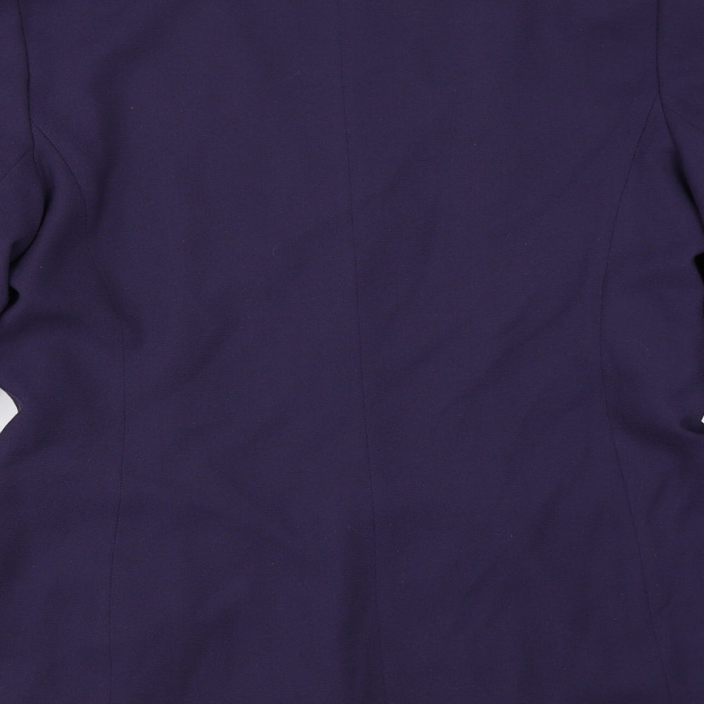 First Avenue Womens Purple   Jacket Blazer Size 14