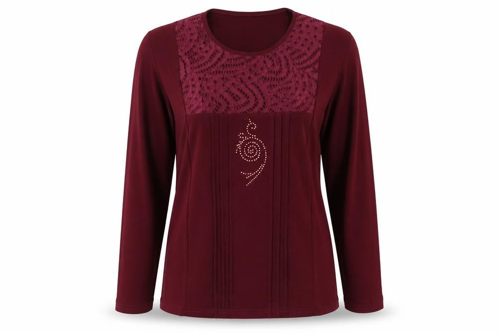 Preworn Womens Red   Basic Blouse Size L