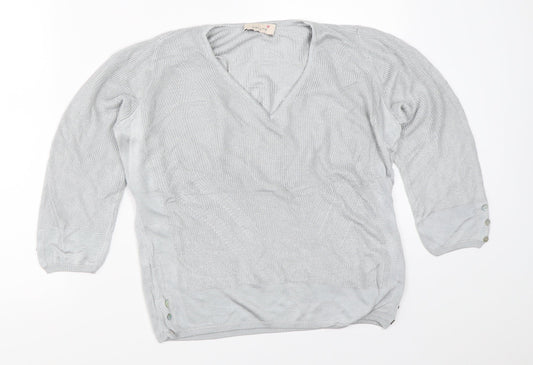 Per Una Womens Grey   Pullover Jumper Size 14