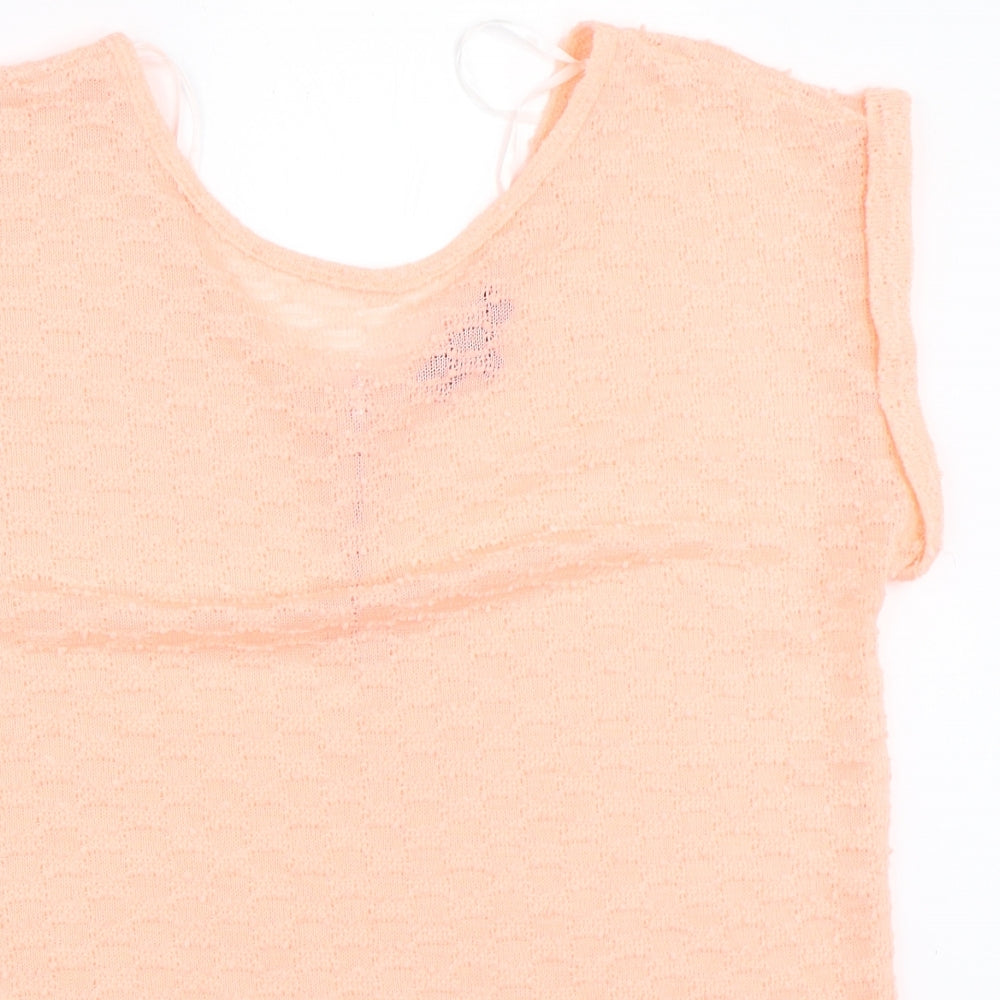 New Look Womens Orange   Basic T-Shirt Size 12
