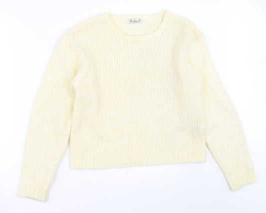 Select Womens Ivory   Pullover Jumper Size M
