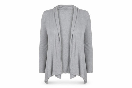 Primark Womens Grey  Knit Cardigan Jumper Size 10