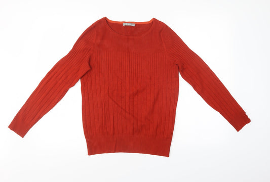 Marks and Spencer Womens Red  Knit Pullover Sweatshirt Size 16