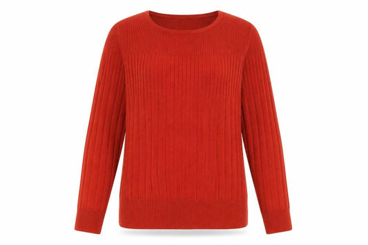 Marks and Spencer Womens Red  Knit Pullover Sweatshirt Size 16
