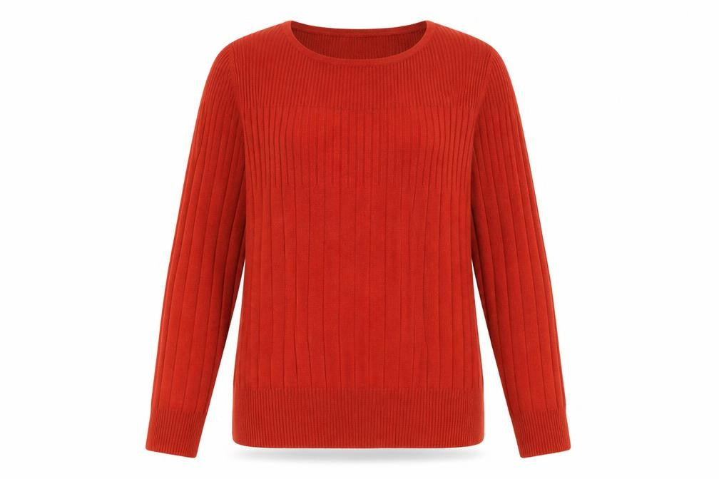 Marks & Spencer Womens Red  Knit Pullover Sweatshirt Size 16