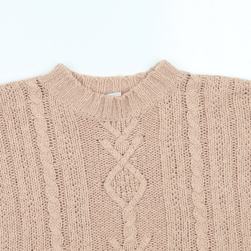 John Lewis Girls Pink   Pullover Jumper Size 7-8 Years