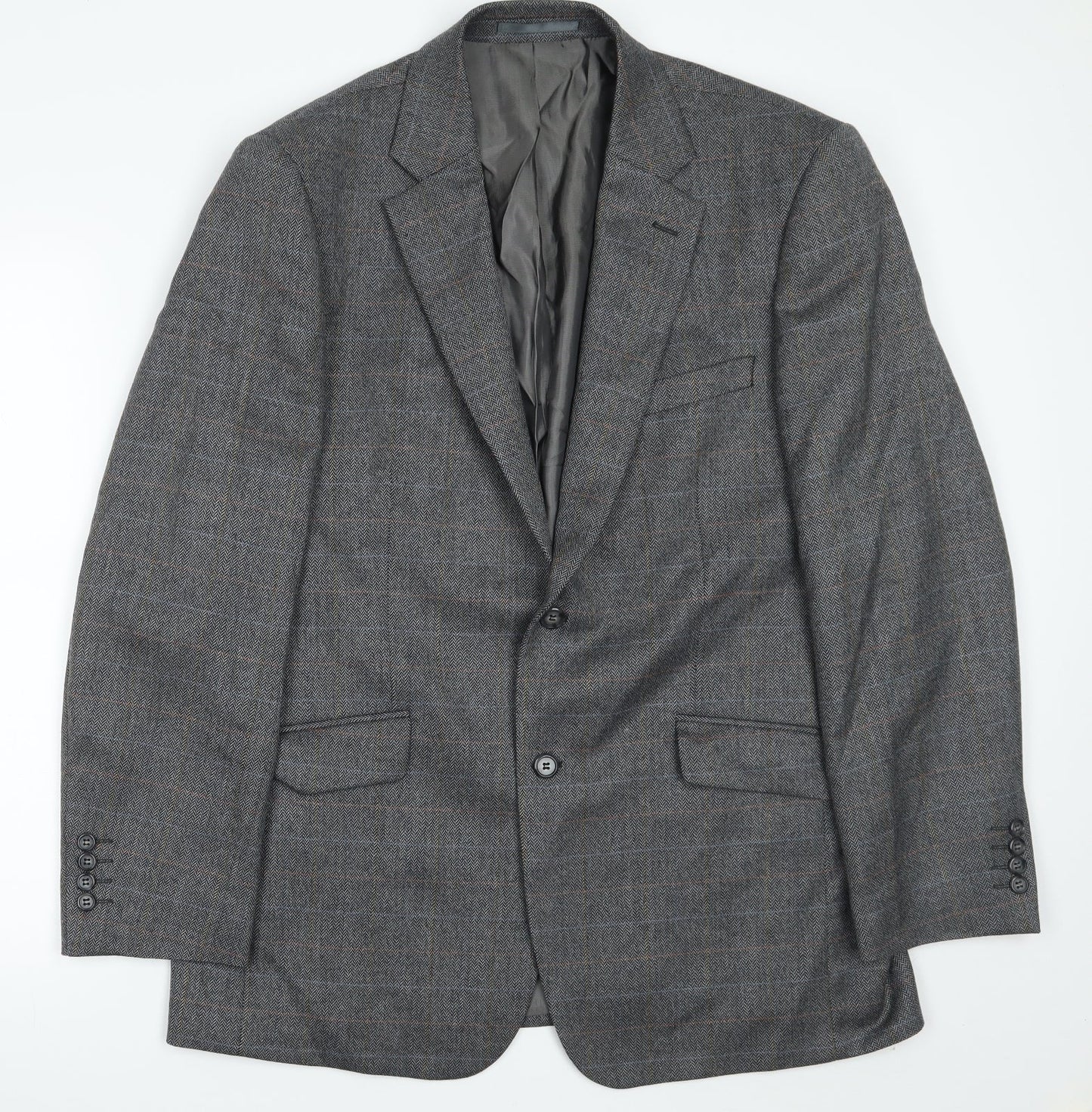 Brook t Mens Grey   Jacket Suit Jacket