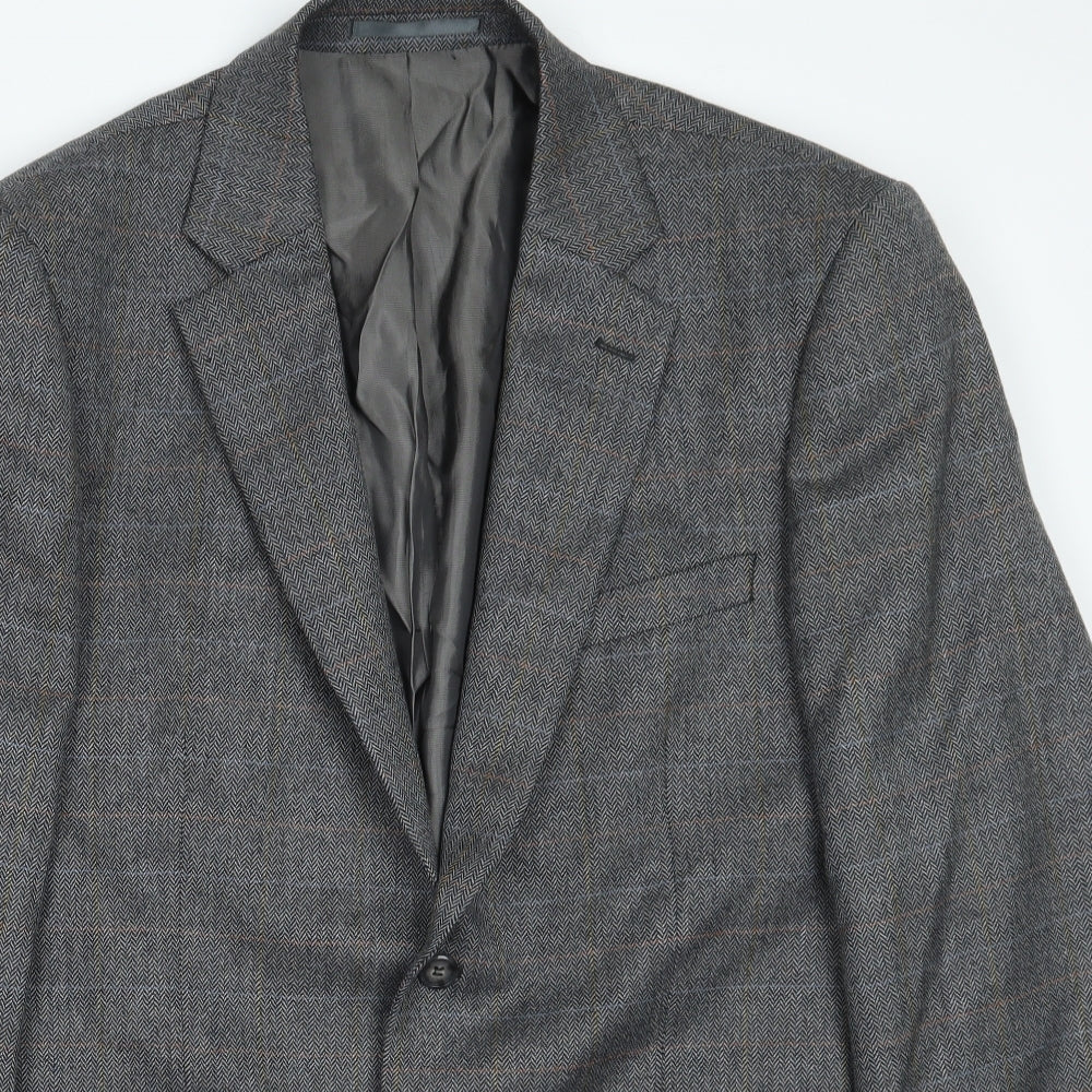 Brook t Mens Grey   Jacket Suit Jacket