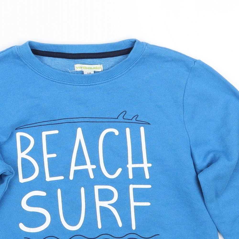 Vertbaudet Girls Blue   Pullover Jumper Size 8 Years