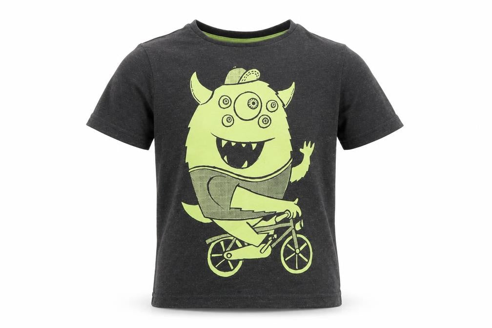 TU Boys Grey   Pullover T-Shirt Size 4-5 Years  - Monster Print