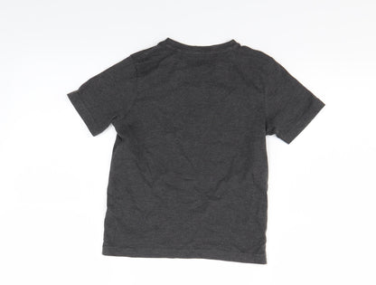 Tu Boys Grey   Pullover T-Shirt Size 4-5 Years  - Monster Print