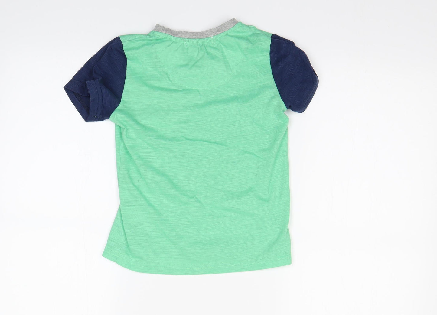 B&Q Kids Boys Green  Jersey Basic T-Shirt Size 6 Years