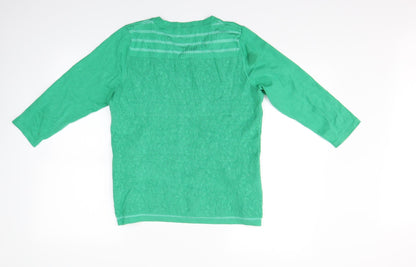 Per Una Womens Green   Pullover Jumper Size 14