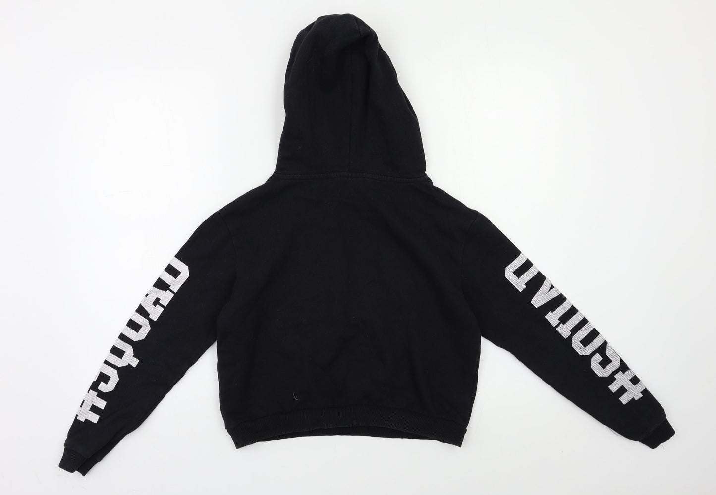 YD Girls Black   Pullover Hoodie Size 12 Years  - Sequin detail