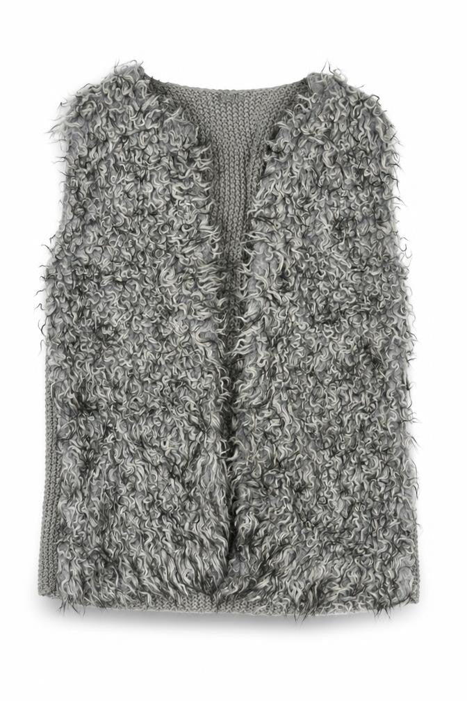 Primark Womens Grey   Gilet Poncho Size 12