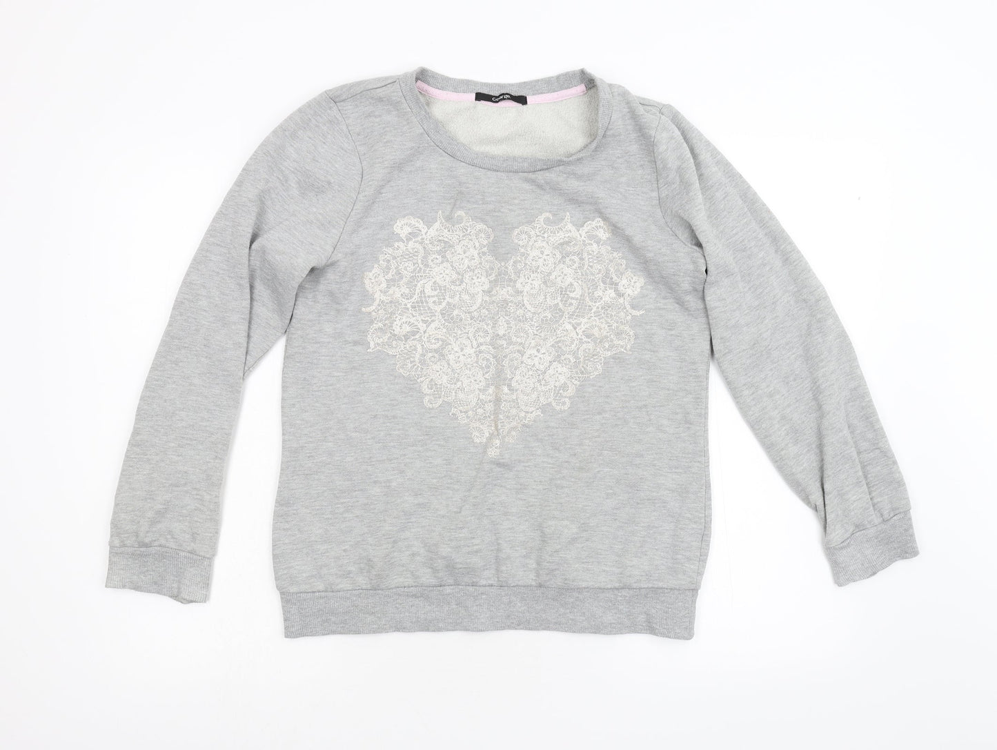George Womens Grey   Pullover Sweatshirt Size 10
