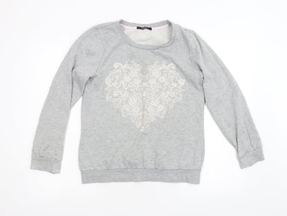 George Womens Grey   Pullover Sweatshirt Size 10