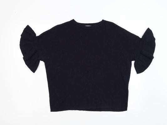 Warehouse Womens Blue  Knit Pullover Jumper Size 14