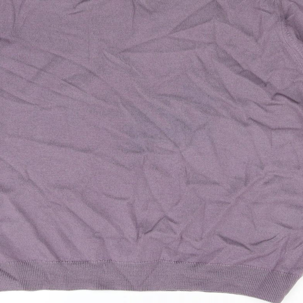 Country Collection Womens Purple  Knit Pullover Jumper Size 16